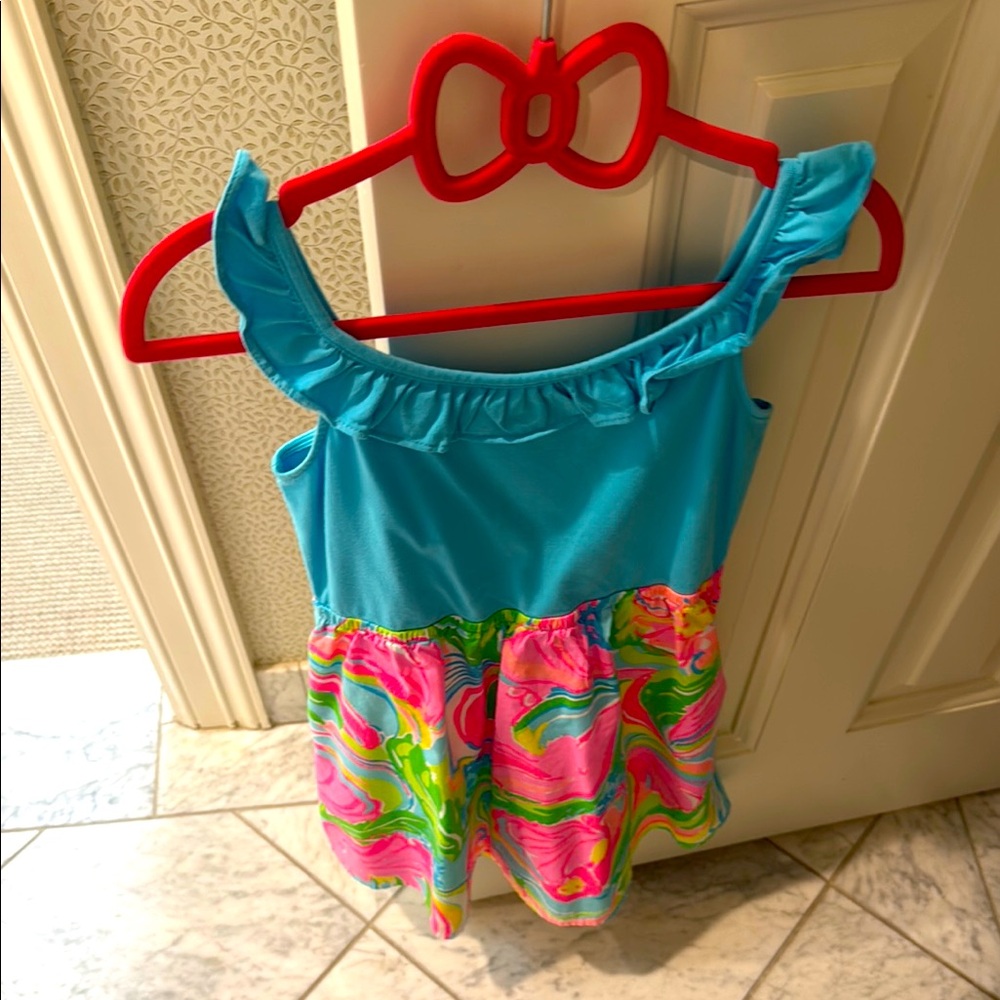 Lilly Pulitzer Blue and Multicolor Kids Dress